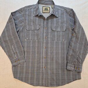 Tallwoods Outdoor Active Mens Shirt Plaid Checkered Hiking vented Fishing XL